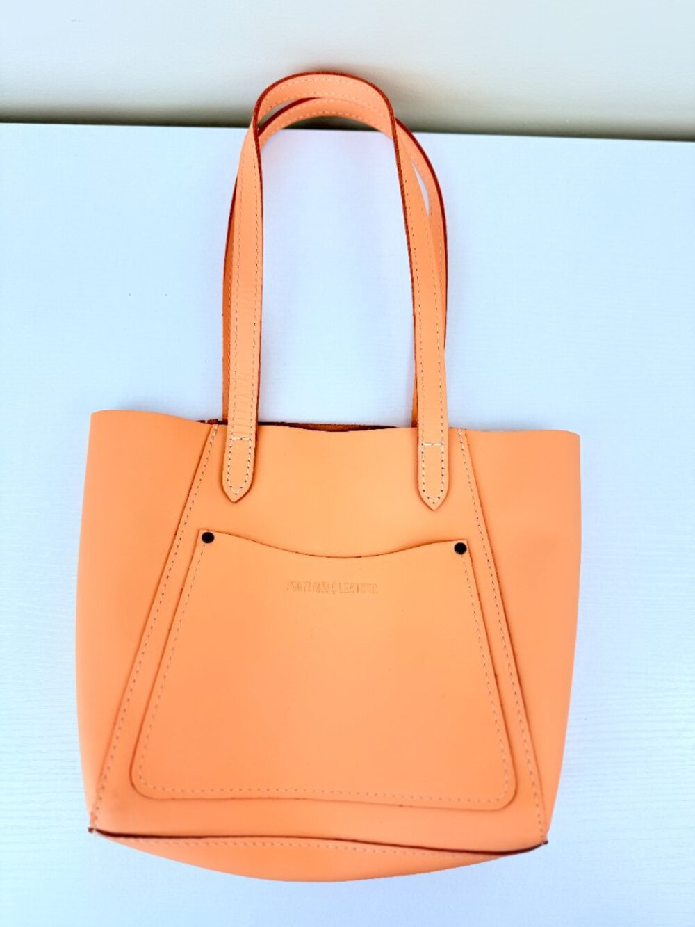 NWOT Portland Leather Goods Mini Tote Bag 100% Leather